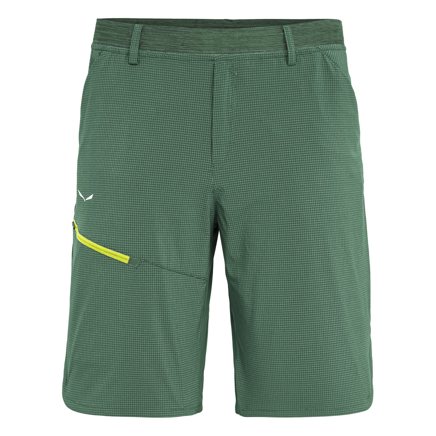 Pantalones Cortos Hombre Chile - Salewa Puez 3 Durastretch - Verde - OLQP-10563